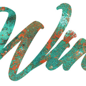 Wine Laser Cut Out Faux Patina Bar Metal Sign 9x19.6