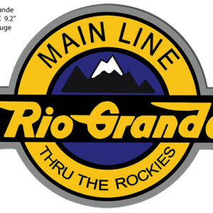 Rio Grande Train Laser Cut Out Railroad Metal Sign 9.2x12.6