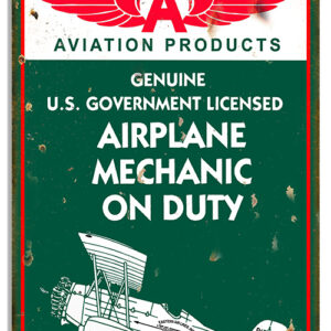 Flying A Reproduction Airplane Aviation Metal Sign  16x24