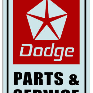 Dodge Parts Reproduction Gas Station Metal Sign 16x24