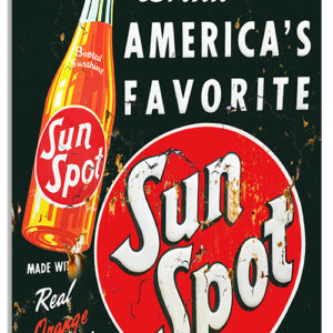 America's Favorite Soda Sun Spot 12x18 .040 Aluminum Reproduction Sign RVG1443