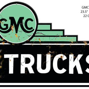 GMC Truck Service Station Metal Cut Out Sign.  23.5"x16.2" Reproduction  RVG1447S