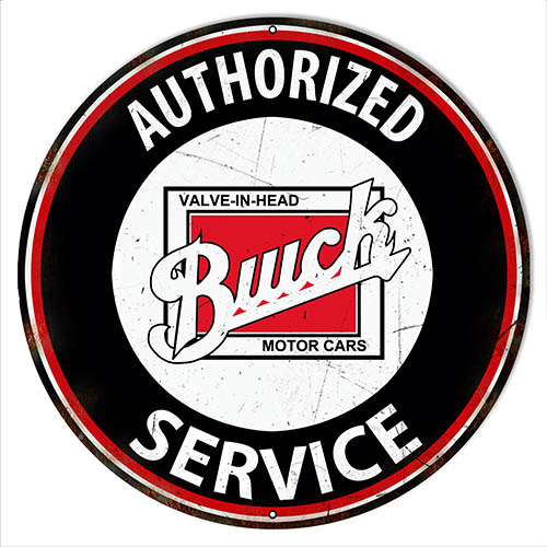 Authorized Buick Service Motor Oil Metal Repro Distressed Garage Art Sign RVG1467 Available In Four Sizes