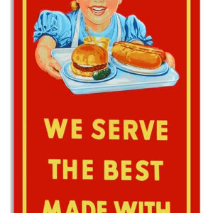 Sunbeam Rolls We Serve The Best Reproduction Metal Sign Nostalgic Ad 6"x18" RVG1481