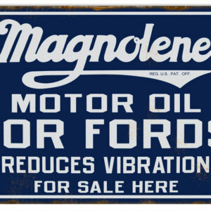 Ford Magnolene Motor Oil Reproduction Gas Station Metal Sign 18"x30"