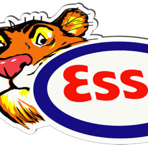 Esso Tiger Gas And Motor Oil Reproduction Metal Sign 23.5x12.1