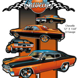 Chevelle Metal Cut Out Classic Car Metal Sign