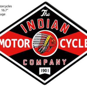 Indian Motorcycle Company Reproduction Metal Sign 23.5x16.7