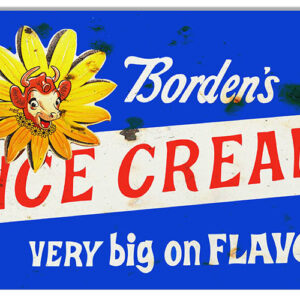 Bordens Ice Cream Vintage Looking Metal Sign 3 Sizes To Choose From