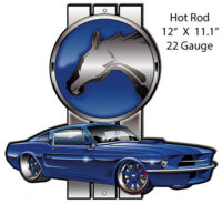 Mustang Hot Rod Car Garage Art Laser Cut Out Metal Sign By Bernard Oliver RVG1606S