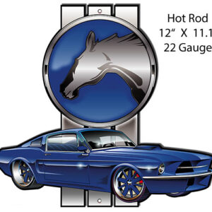 Mustang Hot Rod Car Garage Art Laser Cut Out Metal Sign By Bernard Oliver RVG1606S