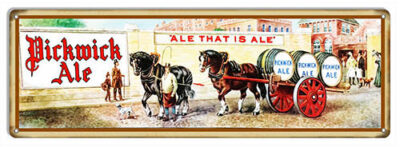 Picwick Ale 1890 Reproduction Metal Sign 12x36