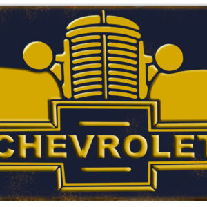 Chevrolet Front End Car Reproduction Garage Shop Metal Sign 18"x30"