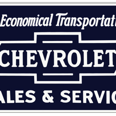 Chevrolet Car Service Reproduction Garage Shop Metal  Sign 18"x30"