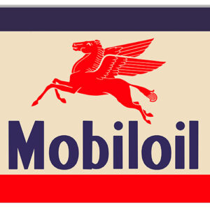 Pegasus Mobiloil Reproduction Gas Station Metal Sign 18"x30"