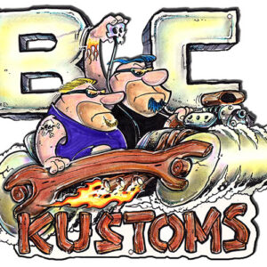 BC Kustoms By Artist Ben Mitchell Metal Wall Hanging Sign