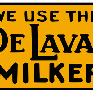 DeLaval Milker Garage Art Reproduction Metal Sign 12x18 RVG2260