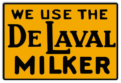 DeLaval Milker Garage Art Reproduction Metal Sign 12x18 RVG2260