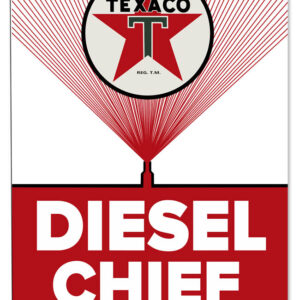 Texaco Diesel Motor Oil Reproduction Garage Shop Metal Sign 18"x30"