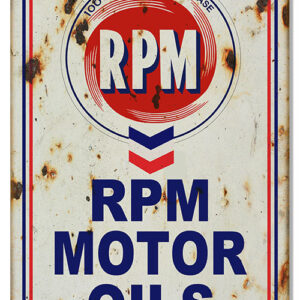 Chevron RPM Motor Oil Reproduction Gas Station Metal Sign 18"x30"