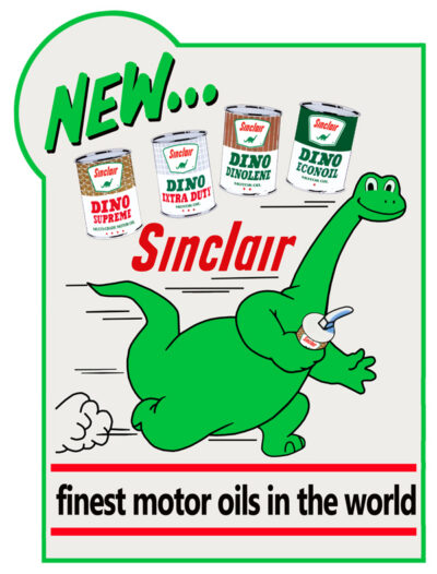 Sinclair Motor Oil Laser Cut Out 24x17.5