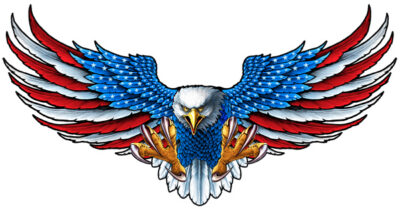 Majestic American Eagle Metal Cut Out 24x13