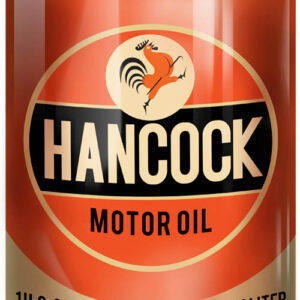 Hancock Motor Oil Can Reproduction Gas Station Metal Sign 12"x18"