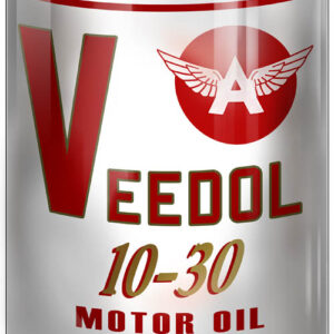 Veedol Gas Station Reproduction Motor Oil Can Metal Sign 12"x18"