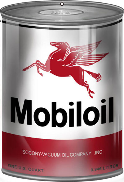 Socony Mobiloil Can Reproduction Gas Station Metal Sign 12"x18"