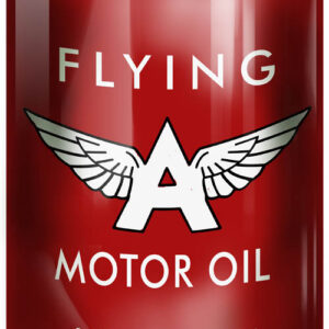 Flying A Motor Oil Can Reproduction Gas Station Metal Sign 12"x18"
