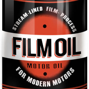 Film Oil Gas Station Reproduction Motor Oil Can Metal Sign 12"x18"