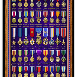 Medals Of America Metal Sign By Artist Michael Fishel 12x18