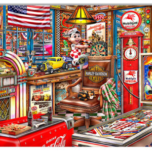 Man Cave Metal Sign By Artist Michael Fishel 12x18