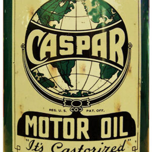 Caspar Motor Oil Can Reproduction Gas Station Metal Sign 12"x18"