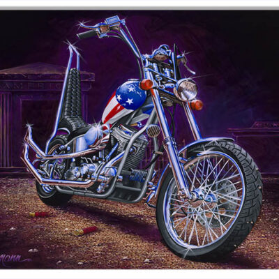 American Chopper Metal Sign By Eric Herrmann 12x18