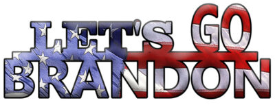 Let's Go Brandon 22g Metal Cut Out 17.5x6.5