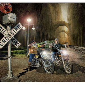 Ole Biker's Metal Art By Bob Kramer 12x18