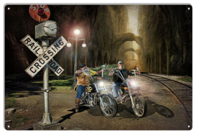 Ole Biker's Metal Art By Bob Kramer 12x18