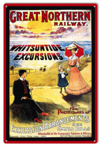 Great Northern Railway Reproduction Railroad Metal Sign 12x18