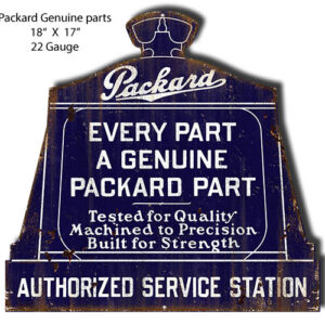 Packard Service Station Cut Out Garage Art Metal Sign 17x18