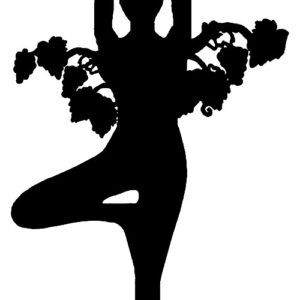 Wine Lady Laser Cut Out Wall Décor Silhouette Metal Sign 12x33.5