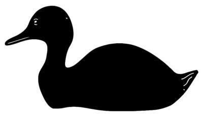 Duck Laser Cut Out Wall Décor Silhouette Metal Sign