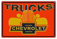 Chevrolet Trucks Garage Shop Man Cave Metal Sign