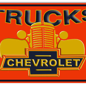 Chevrolet Trucks Garage Shop Man Cave Metal Sign