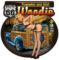 Remember Your First Woodie Metal SignBy Steve McDonald Cut Out  15x15