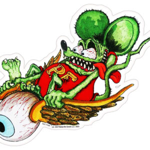 Rat Fink on Flying Eye Metal Cut Out Laser Sign