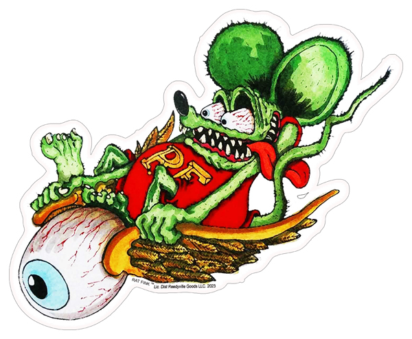 Rat Fink on Flying Eye Metal Cut Out Laser Sign