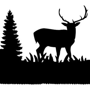 Forest Saw Laser Cut Out Wall Art Silhouette Metal Sign