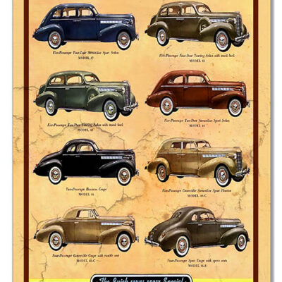 Buick Automobiles Garage Art Reproduction Man Cave Metal Sign