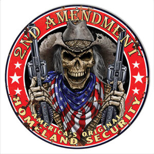 Homeland Security Wall Art Metal Sign By Steve McDonald 30x30